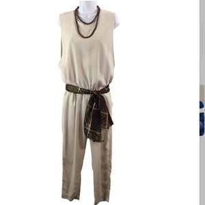 Blaque Label LA Cream open back Jumpsuit L